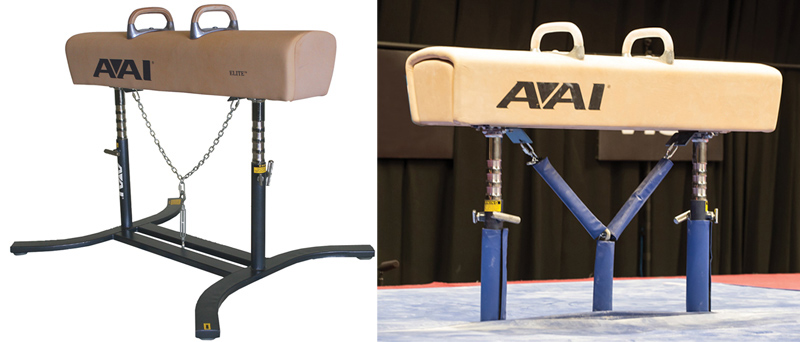 Pommel Horse Upright Pads and Tie-Down System - AAI